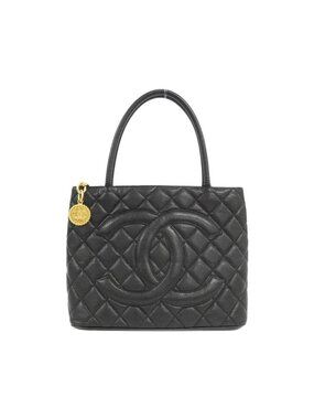 Chanel Vintage Bag Handbag Black